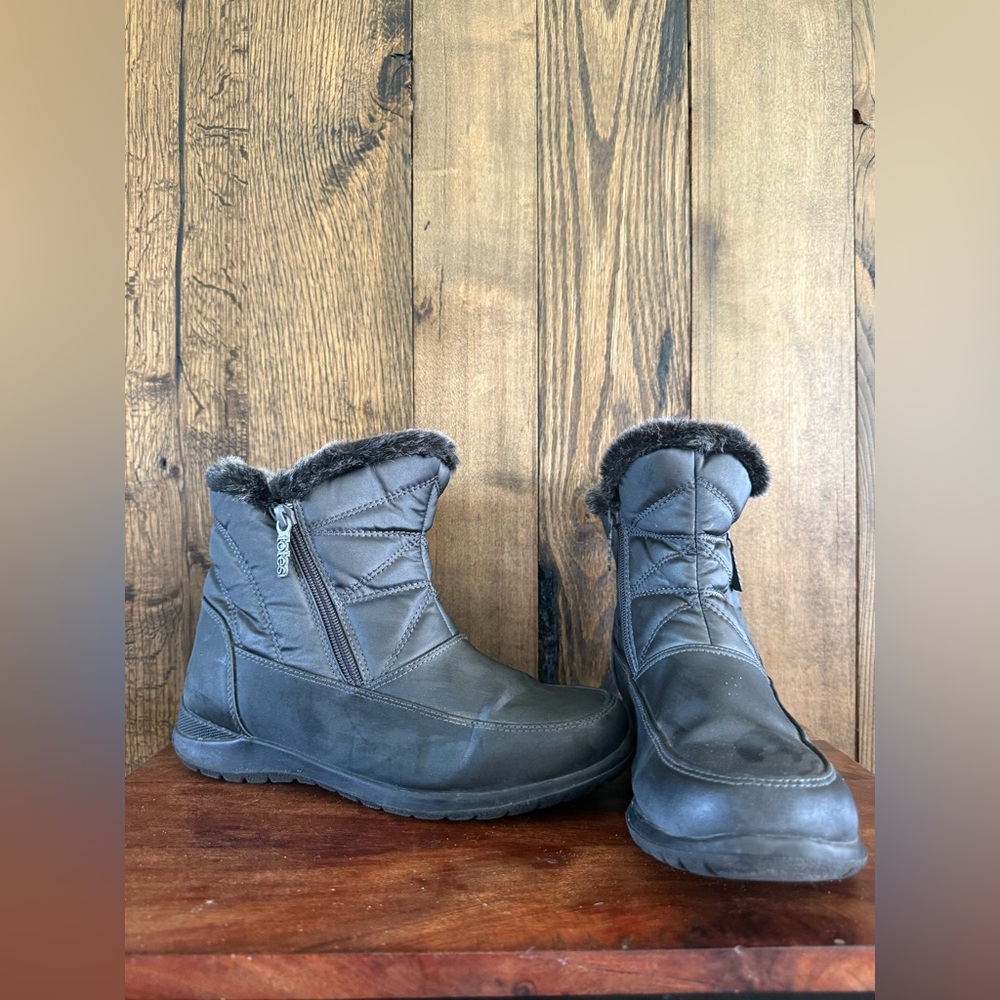 Totes Faux Fur Winter Snow Boots | Size 8M